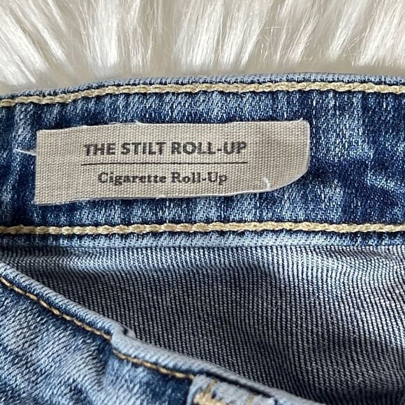 Adriano Goldschmied The Stilt Roll-Up Distressed Cuffed Jeans Sz 26 - Picture 8 of 13